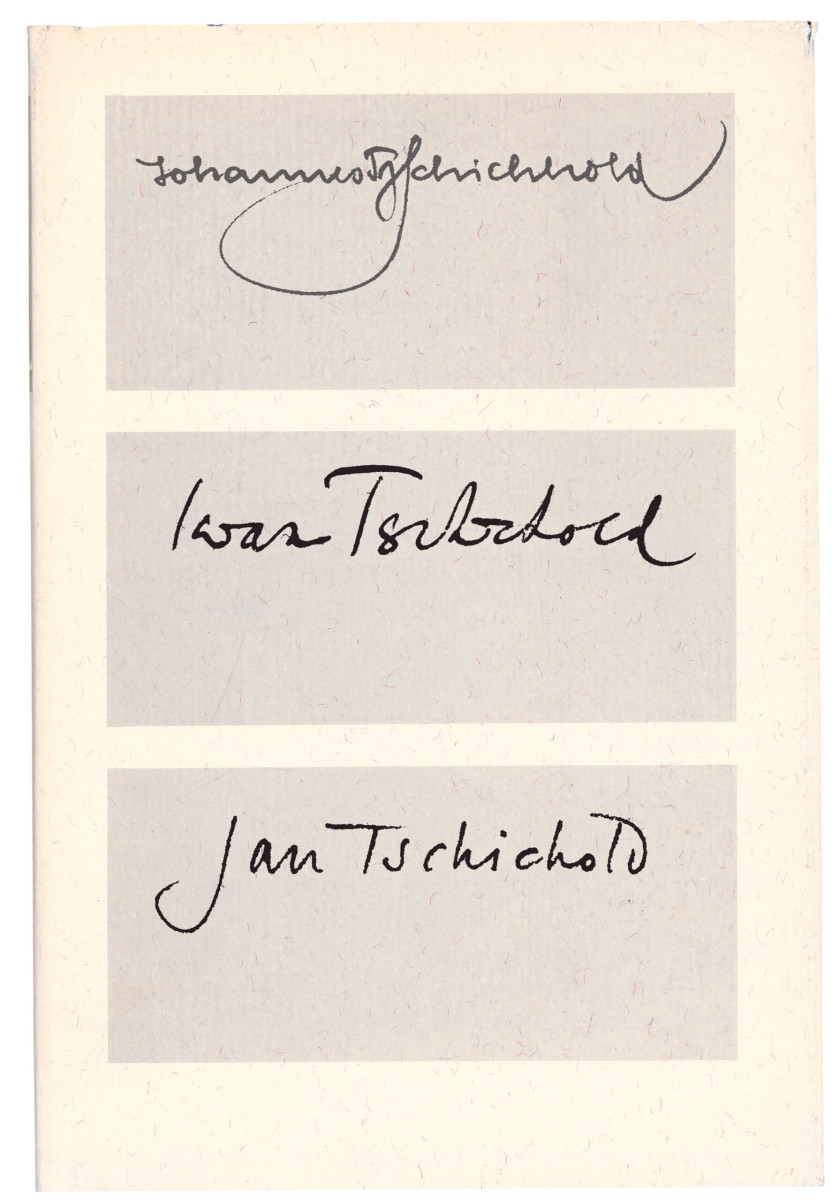 Das Buch über Jan Tschichold.