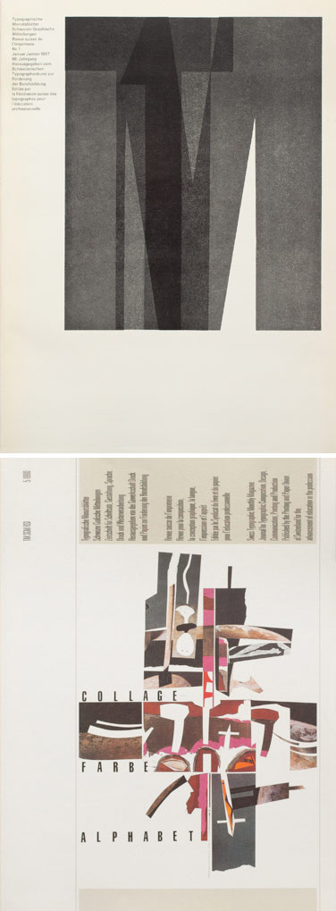 Typografische Monatsblätter, Ausgabe 01-1967 und 05-1990