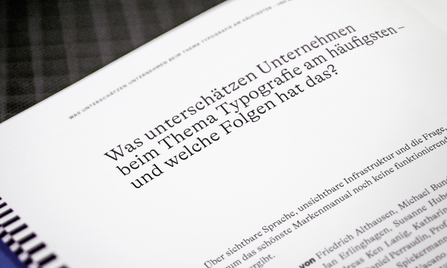 Publikation: Was unterschätzen Unternehmen beim Thema Typografie am häufigsten – und welche Folgen hat das?