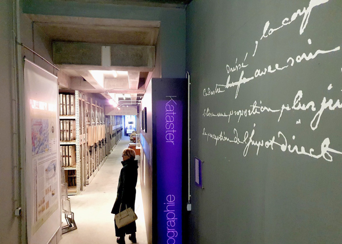 Im Keller des Landesamt für Digitalisierung, Breitband und Vermessung